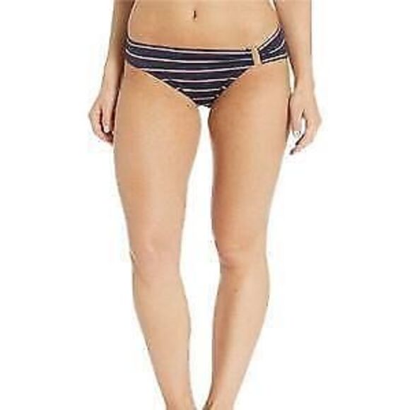 LAUREN RALPH LAUREN Women's Dylan Stripe Ring Front Hipster Bottom Size 12 - Picture 1 of 3